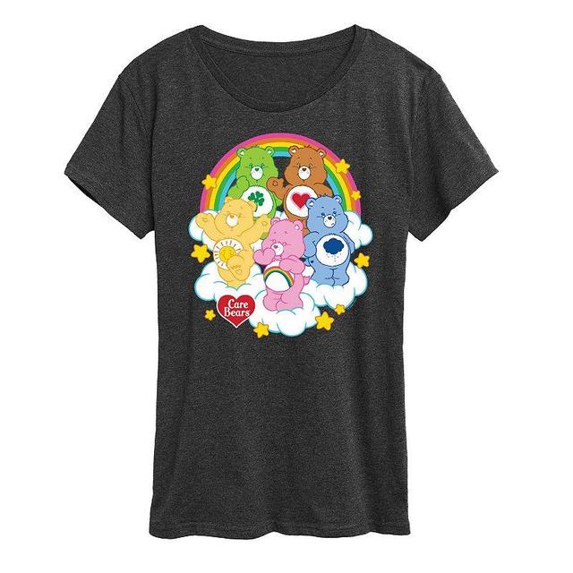 Womens Care Bears Group On Clouds Graphic Tee, Girls Grey Gray Product Image