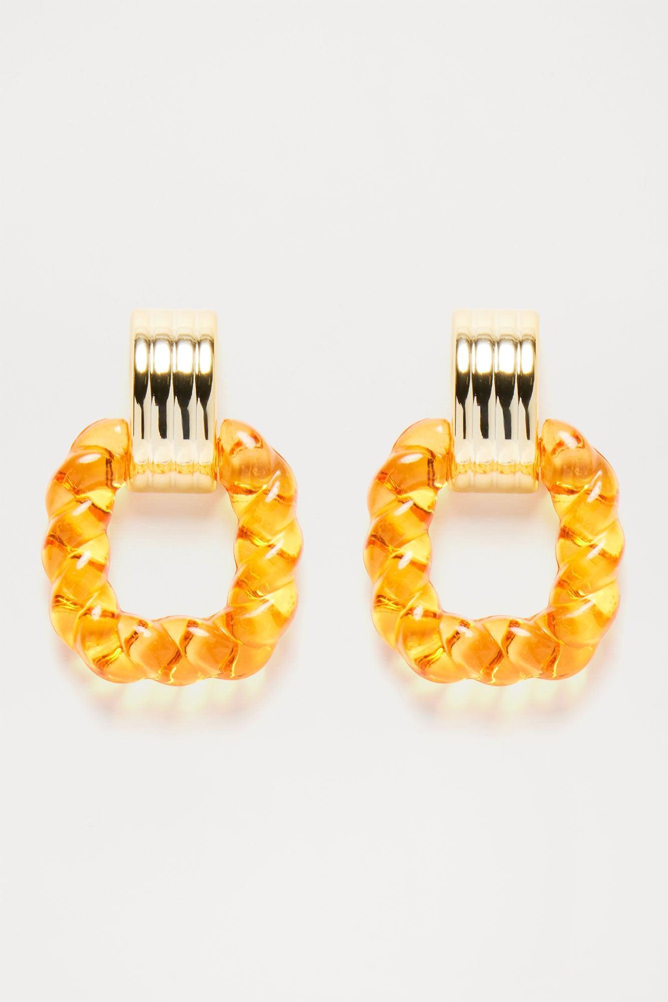 Cabo Beach Party Earrings - Orange Product Image