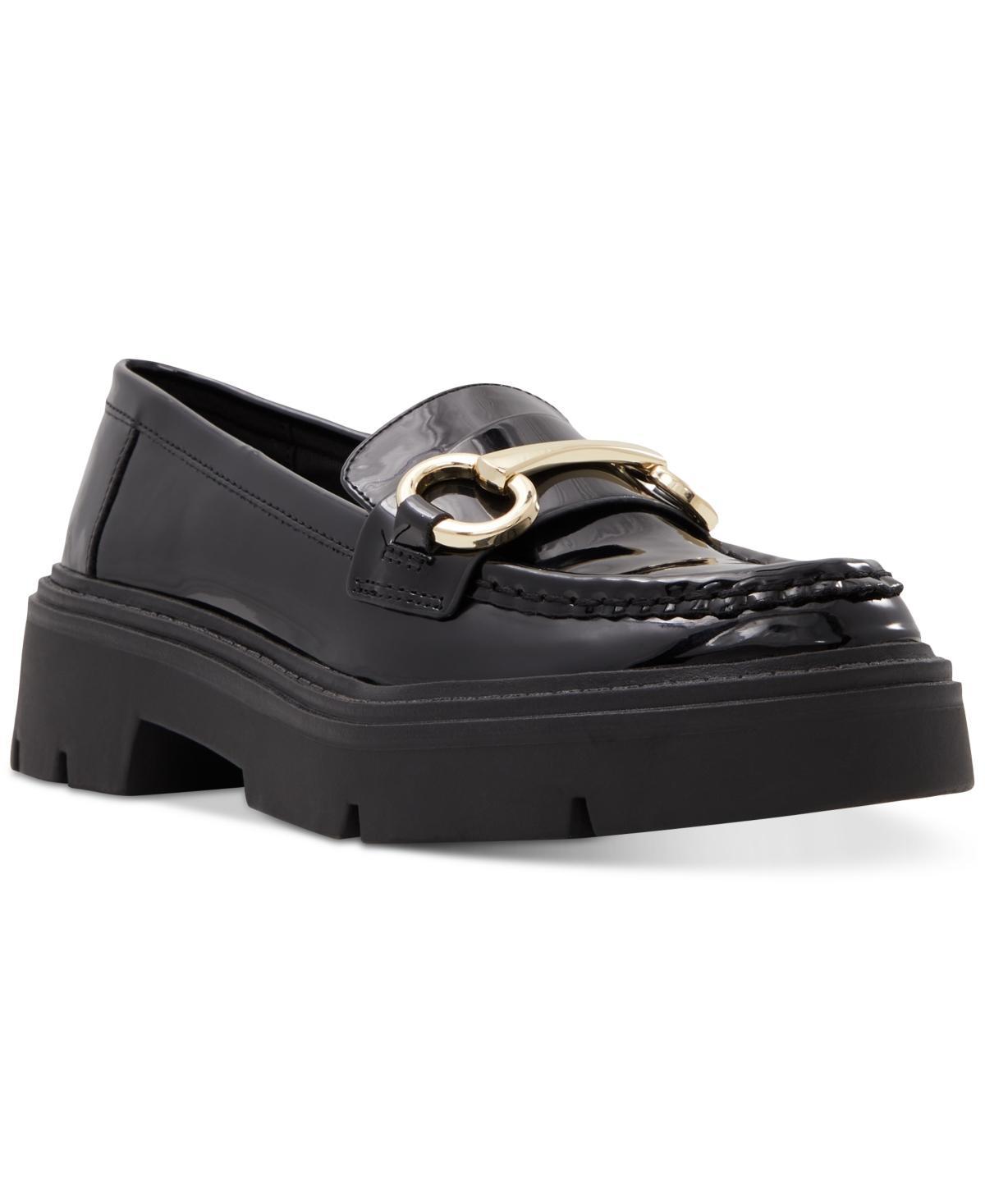 Aldo Womens Miska Bit-Detail Casual Platform Loafers Product Image