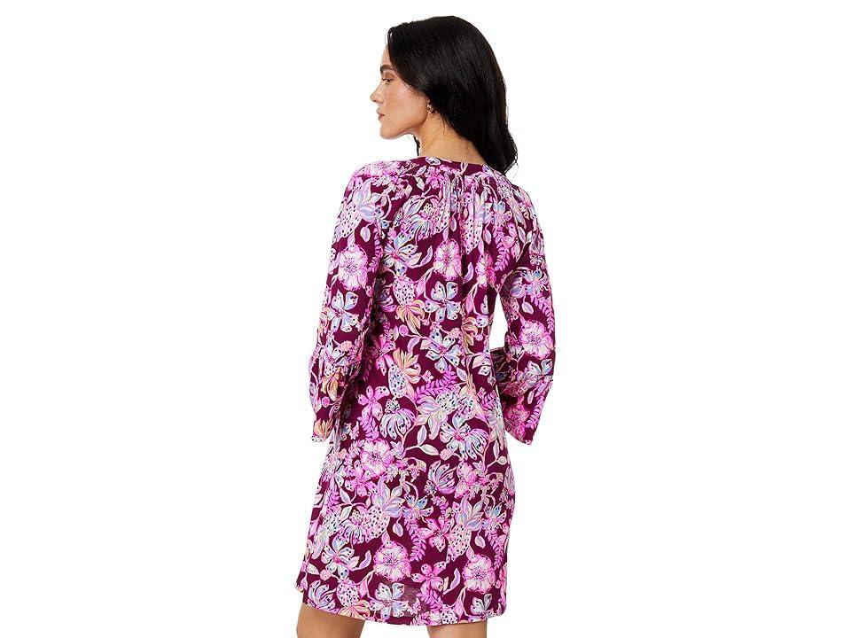 Lilly Pulitzer Norris 3/4 Sleeve Dress (Amarena Cherry Tropical with A Twist) Women's Dress Product Image