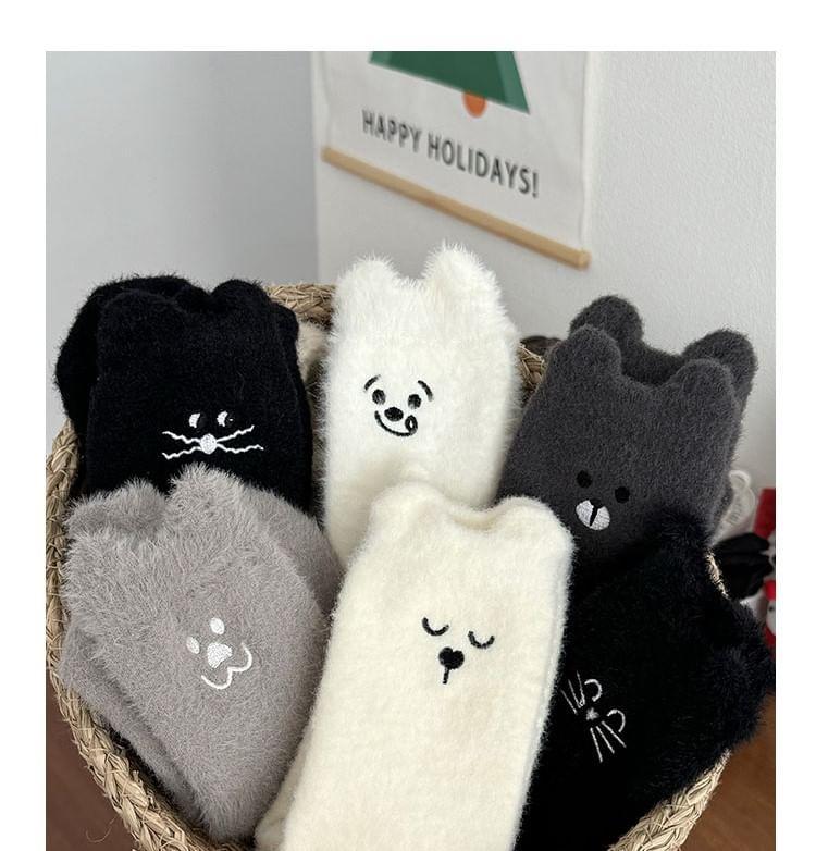 Cartoon Animal Embroidery Socks Set Product Image