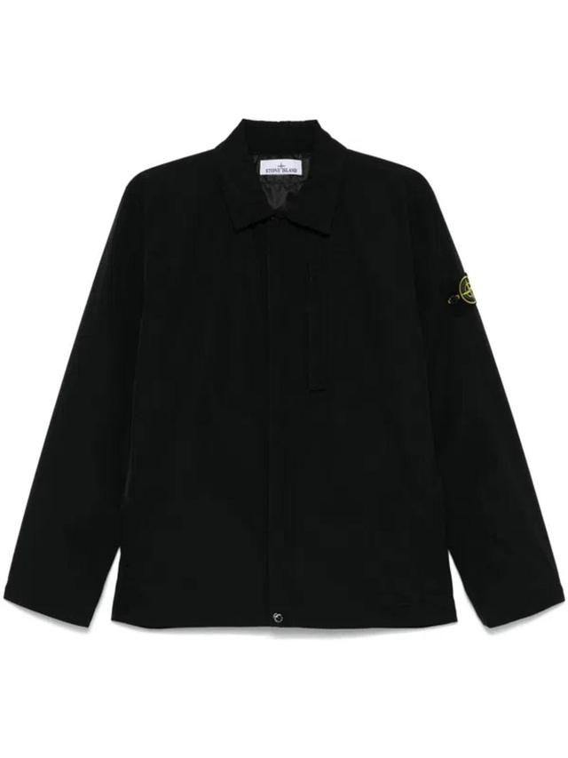 STONE ISLAND Micro Twill Jacket In Black Product Image