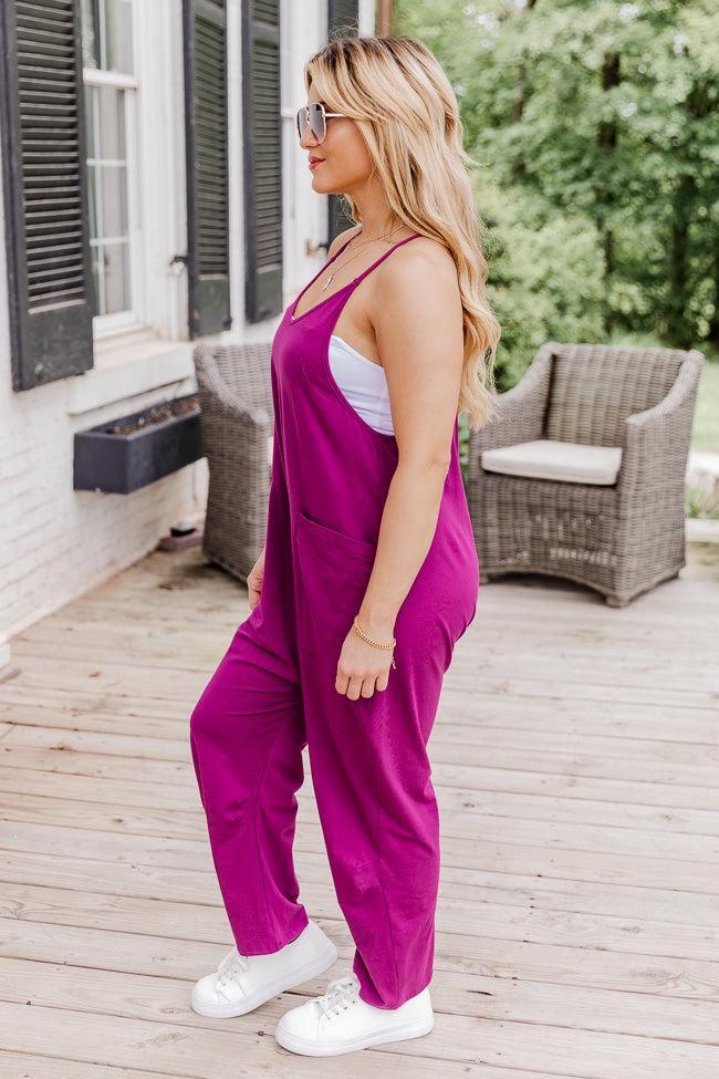 Day In The Life Magenta Jumpsuit FINAL SALE Product Image