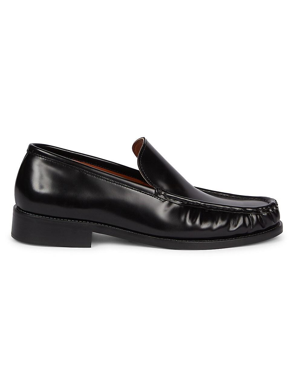 Mens Embroidered Leather Loafers product image