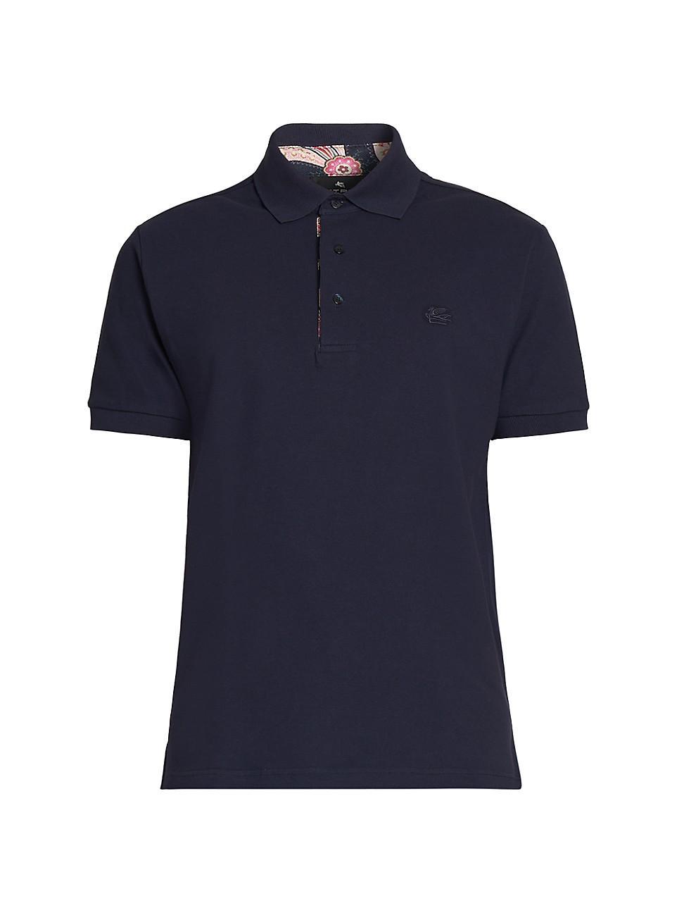 Mens Knit Short-Sleeve Polo Shirt Product Image