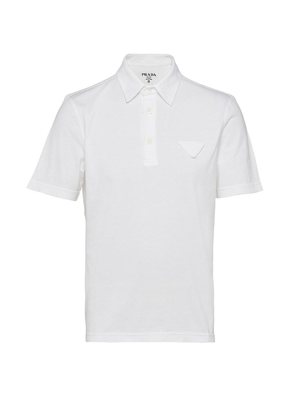 Mens Short-Sleeved Cotton Polo Shirt Product Image