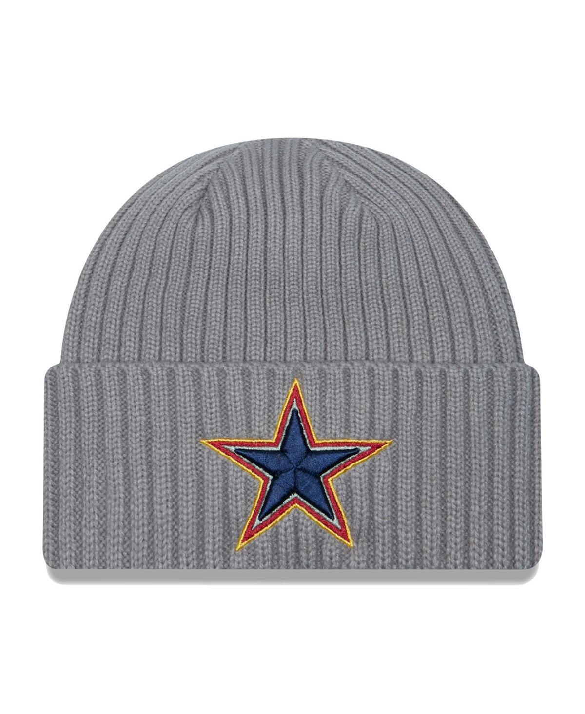 Mens New Era  Gray Dallas Cowboys Color Pack Multi Cuffed Knit Hat Product Image