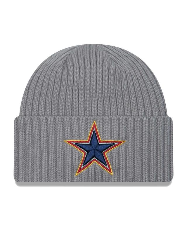 Mens New Era  Gray Dallas Cowboys Color Pack Multi Cuffed Knit Hat Product Image