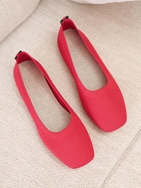 Breathable Solid Color Flat Shoes product image