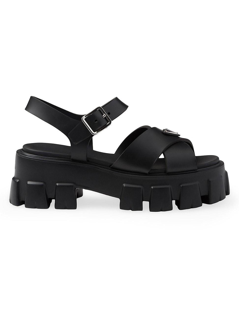 Monolith Crisscross Ankle-Strap Chunky Sandals Product Image