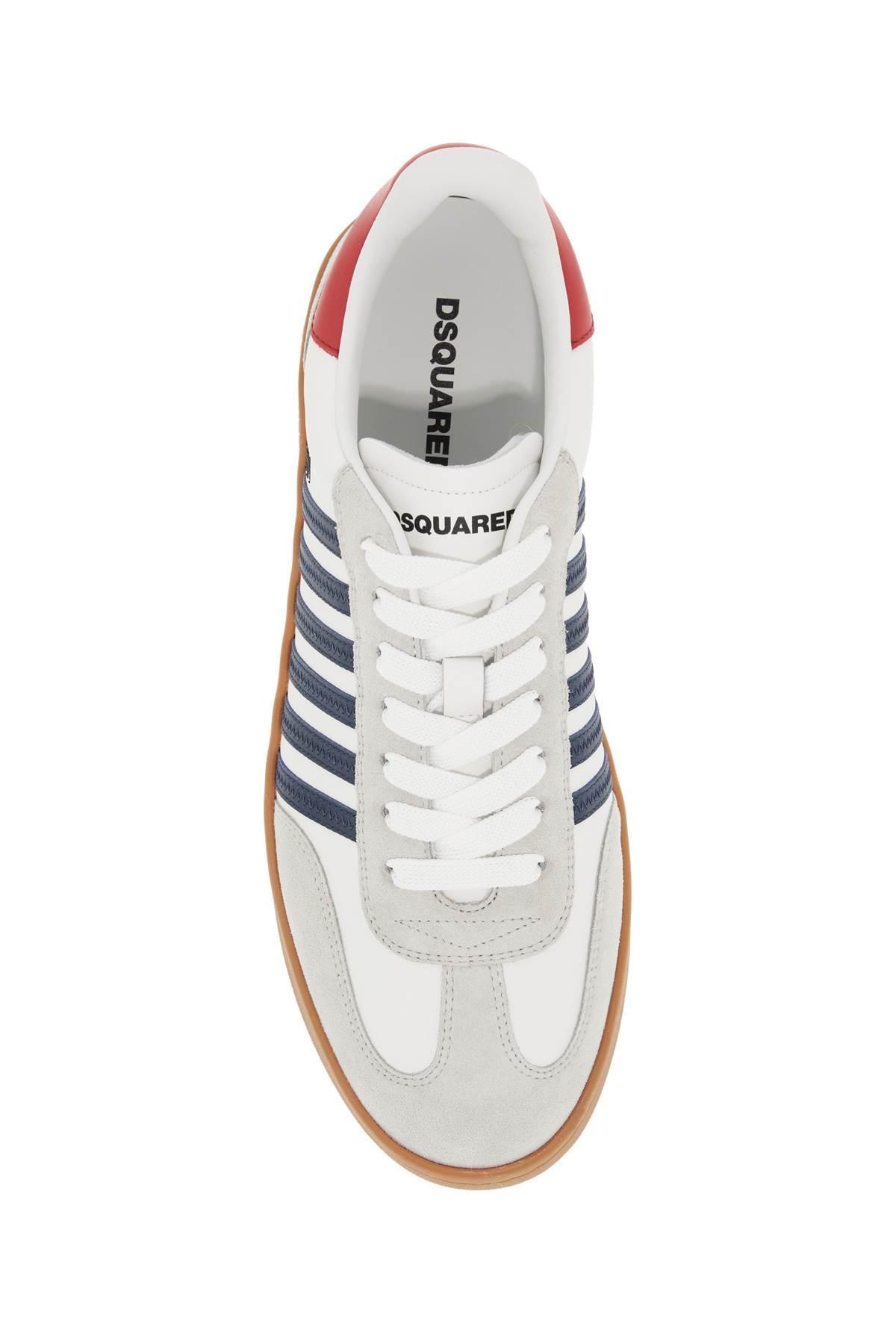 DSQUARED2 Suede Sneakers In Bianco Product Image