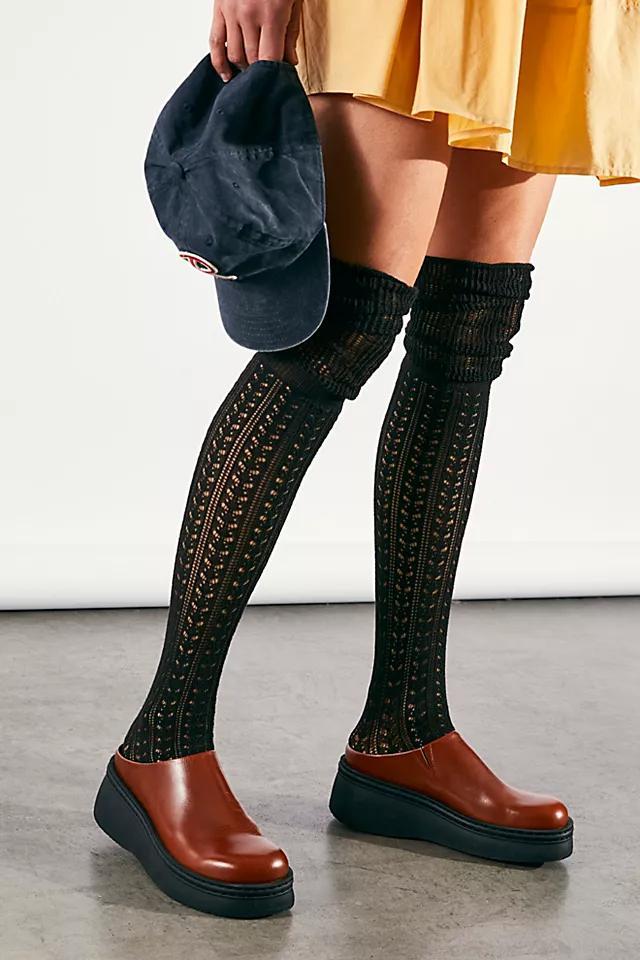 Pointelle Over-the-Knee Scrunch Socks Product Image