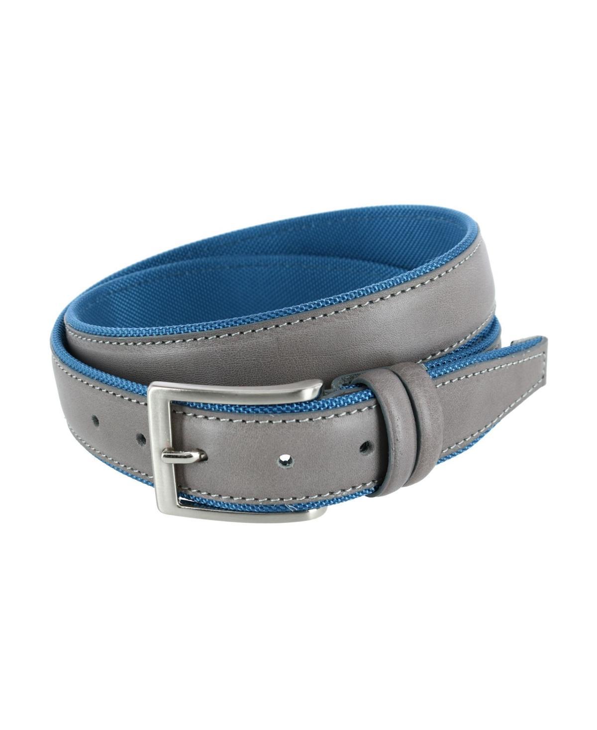 Mens Back Nine Leather and Nylon Belt Product Image