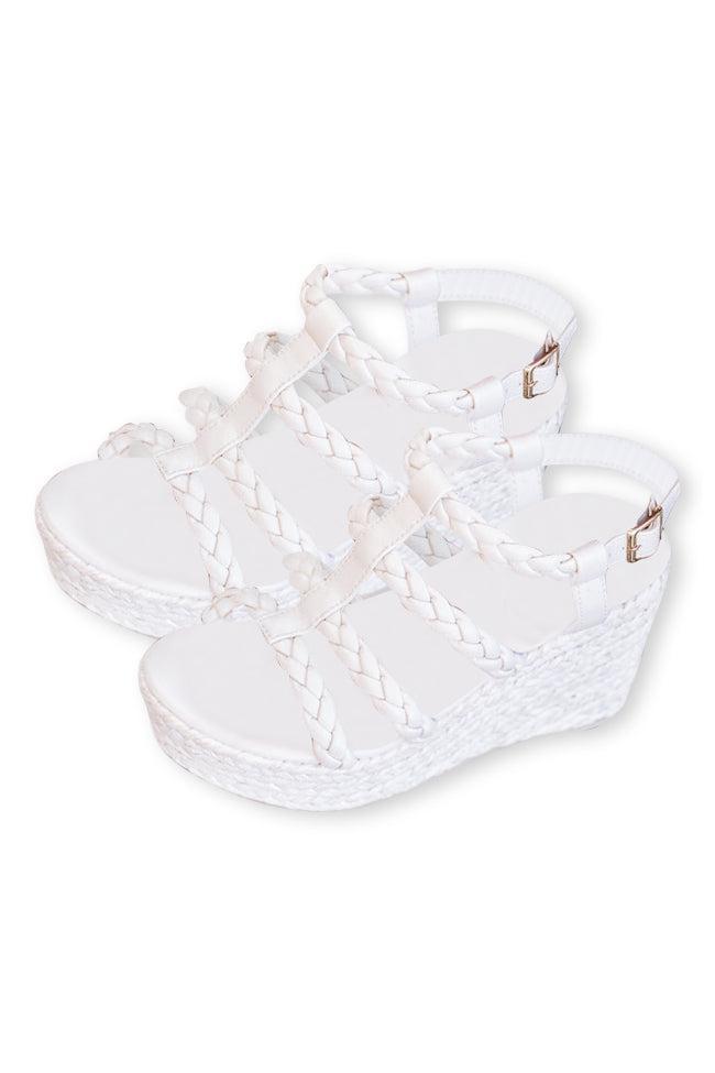 Nomi Cream Braided Wedge FINAL SALE Product Image