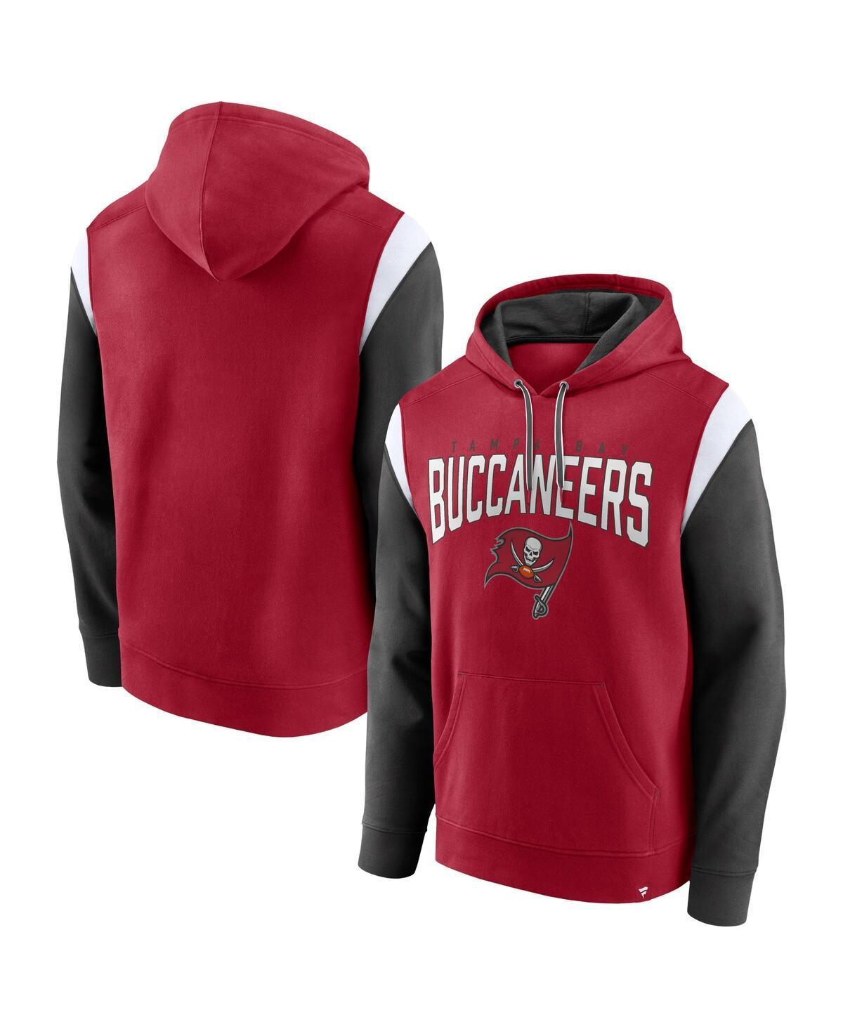 Mens Fanatics Red Tampa Bay Buccaneers Trench Battle Pullover Hoodie Product Image