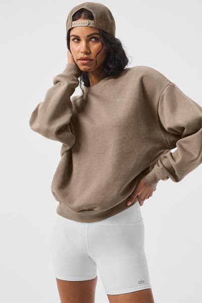 Accolade Crew Neck Pullover - Gravel Female Product Image