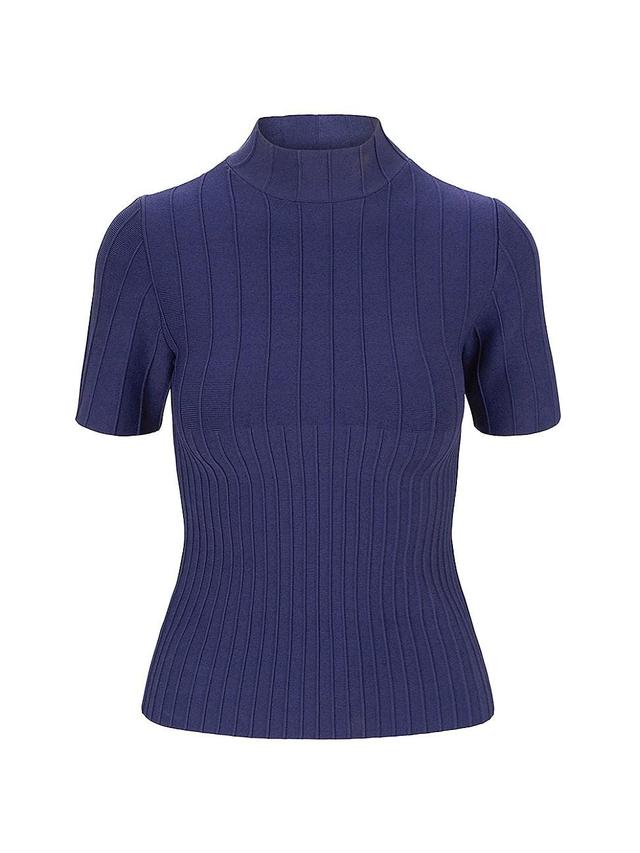 Womens Eleanor Rib-Knit Top Product Image