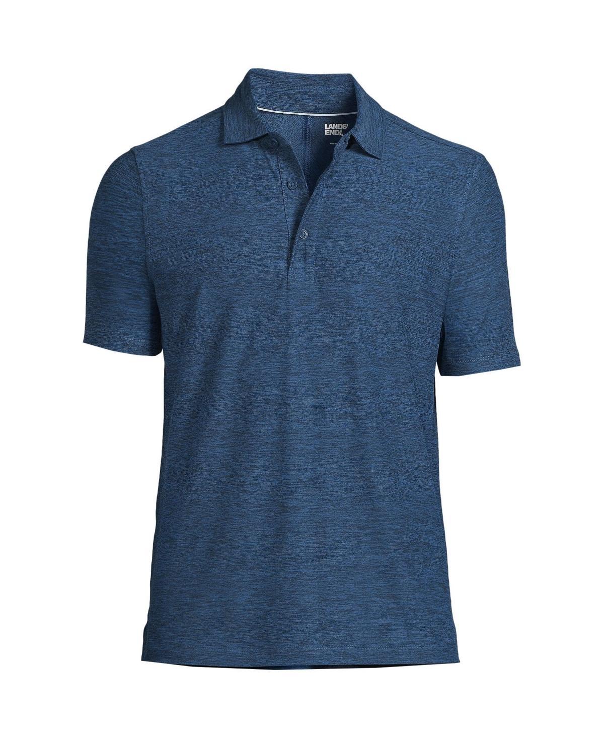 Lands End Mens Short Sleeve Performance Pieced Yoke Social Active Polo Product Image