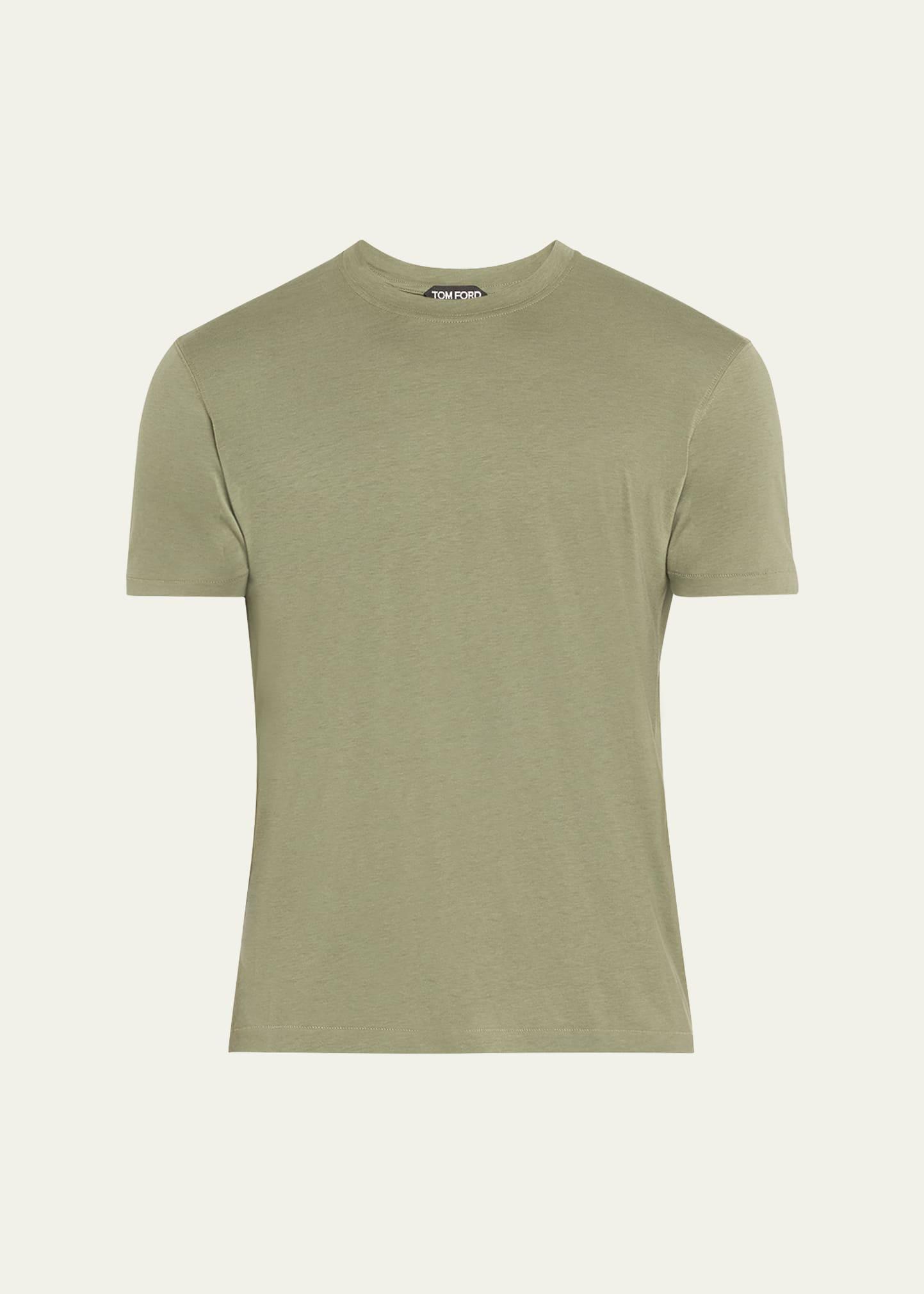 Mens Lyocell-Cotton Crewneck T-Shirt Product Image