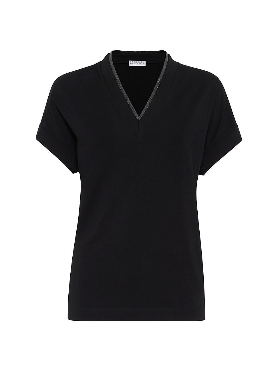 Womens Stretch Cotton Jersey T-Shirt Product Image