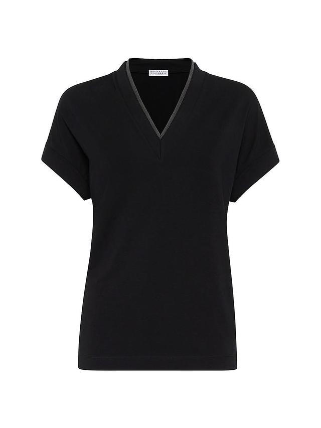 Womens Stretch Cotton Jersey T-Shirt Product Image