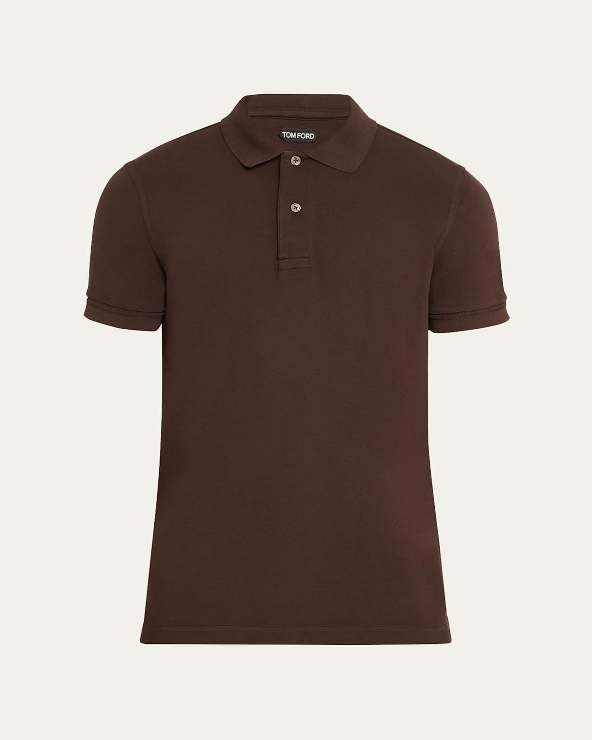 Mens Cotton Pique Polo Shirt Product Image