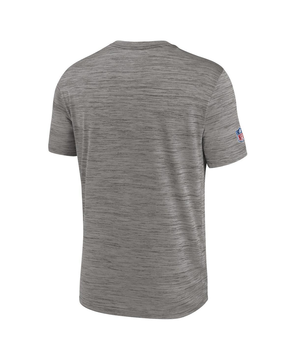 NIKE Men's  Heather Charcoal Seattle Seahawks Throwback Sideline Performance T-shirt Product Image