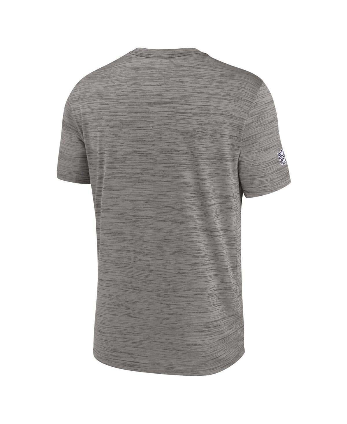 NIKE Men's Gray Baltimore Ravens 2024 Sideline Velocity Performance T-shirt Product Image