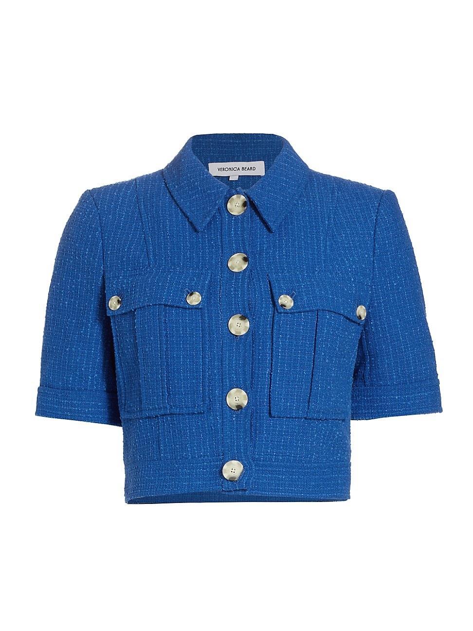 Rosalina Short-Sleeve Tweed Jacket Product Image