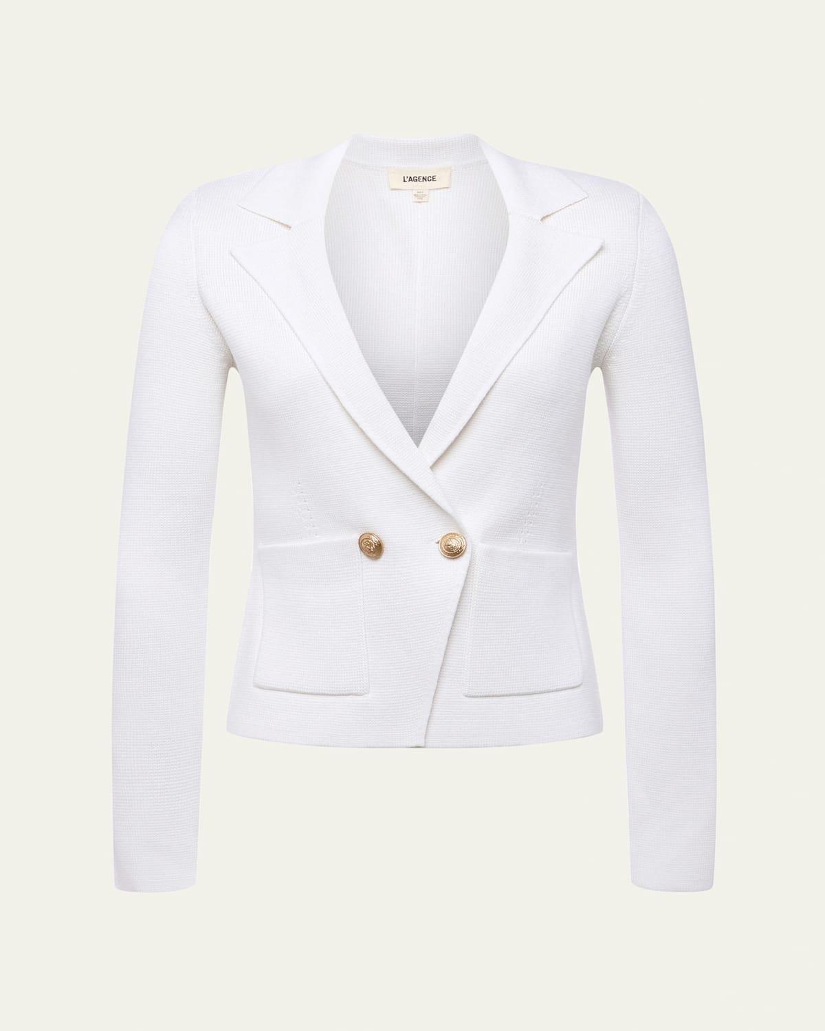 LAGENCE Sofia Cotton Blend Cardigan Blazer Product Image