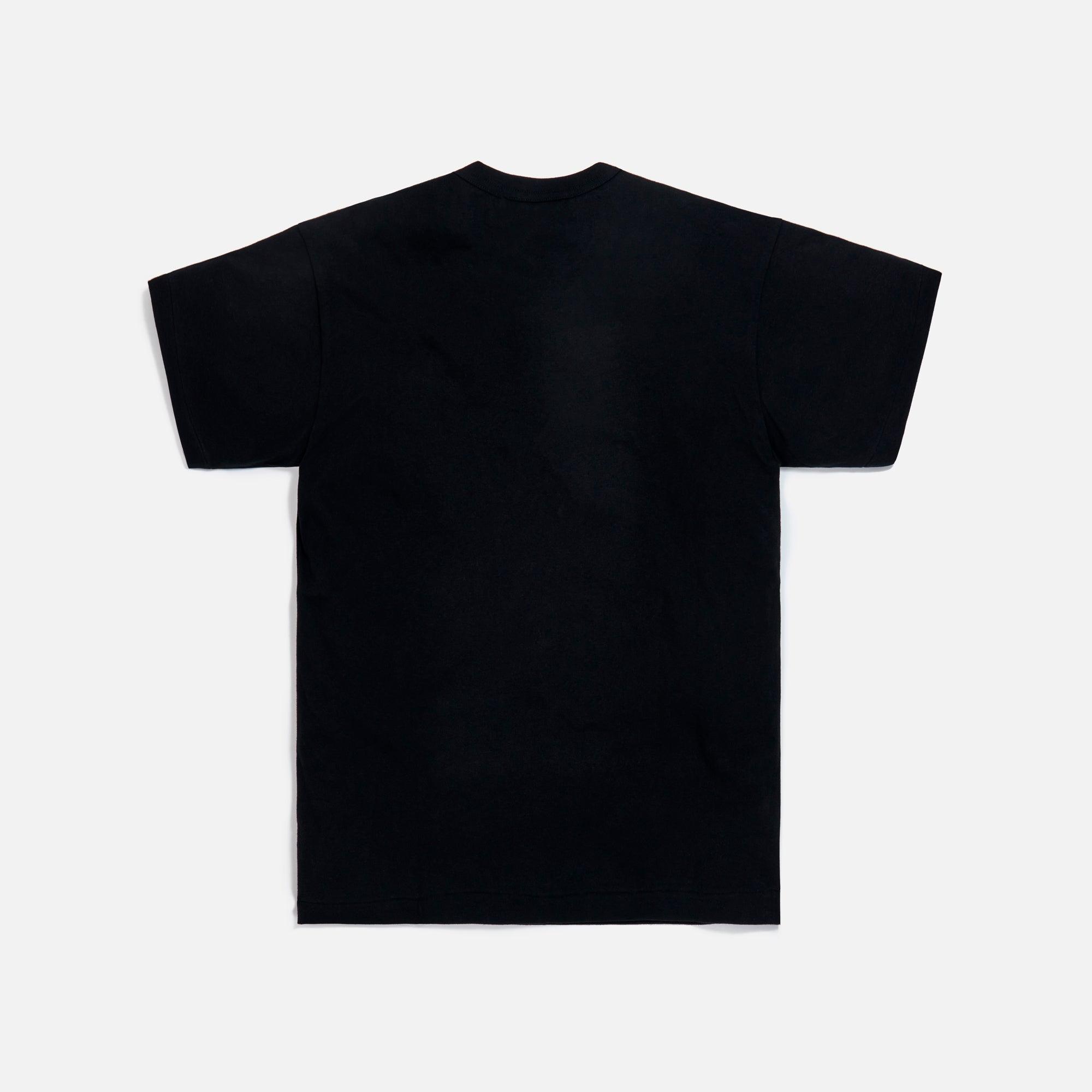 Comme Des Garçons Play Small Heart Tee - Black / Red Male Product Image