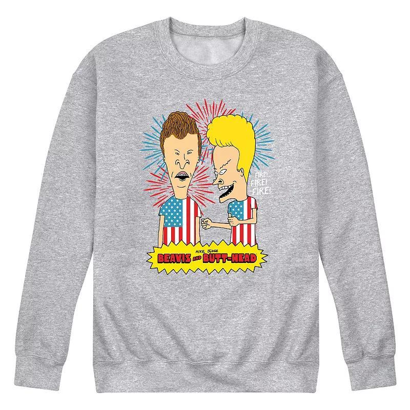 Mens Beavis And Butthead USA Firework Sweatshirt Product Image