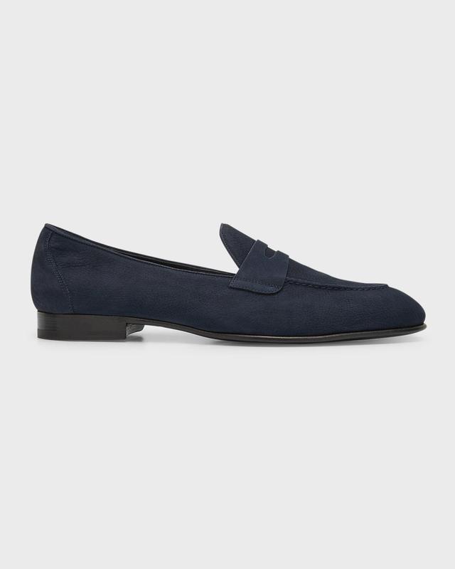 Mens Leather Penny Loafers Product Image