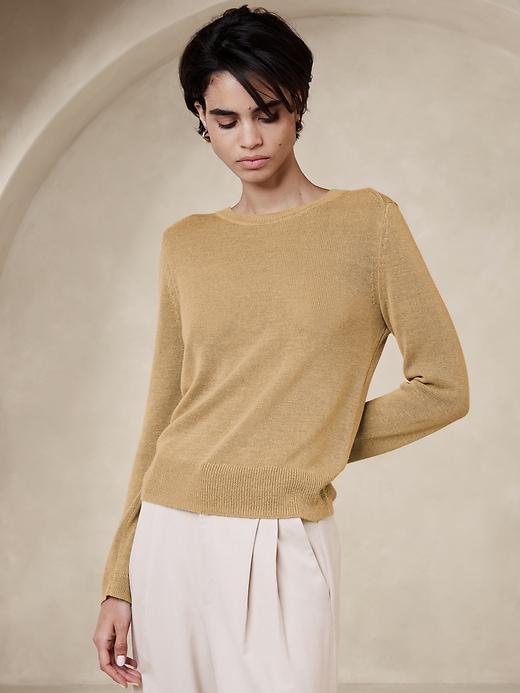 Pointelle Pullover Sweater Product Image