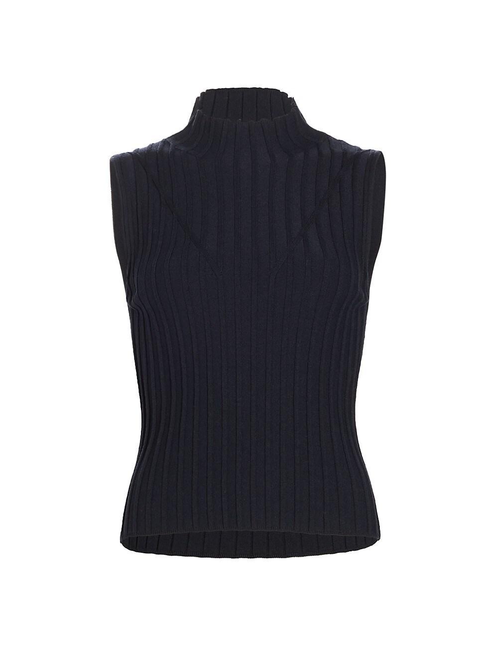 Womens Esma Rib-Knit Sweater Vest Product Image