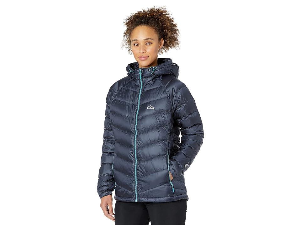 L.L.Bean Ultralight 850 Down Hooded Jacket (Carbon ) Women's Clothing Product Image