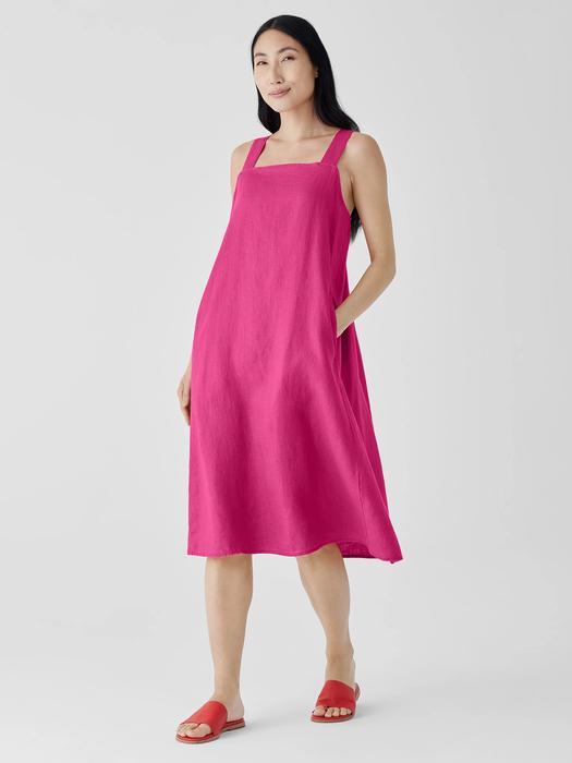 Organic Linen Square Neck Dress Product Image