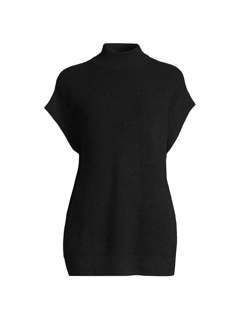 Womens Honey Cashmere Mock Turtleneck Sweater Product Image