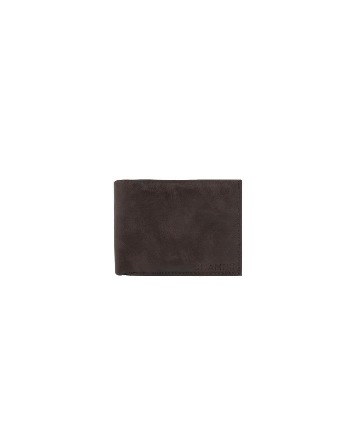 Champs Mens Leather Rfid Wallet in Gift Box - Black Product Image