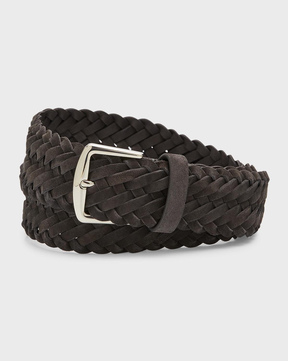 Loro Piana Alsavel Braided Suede Belt Product Image