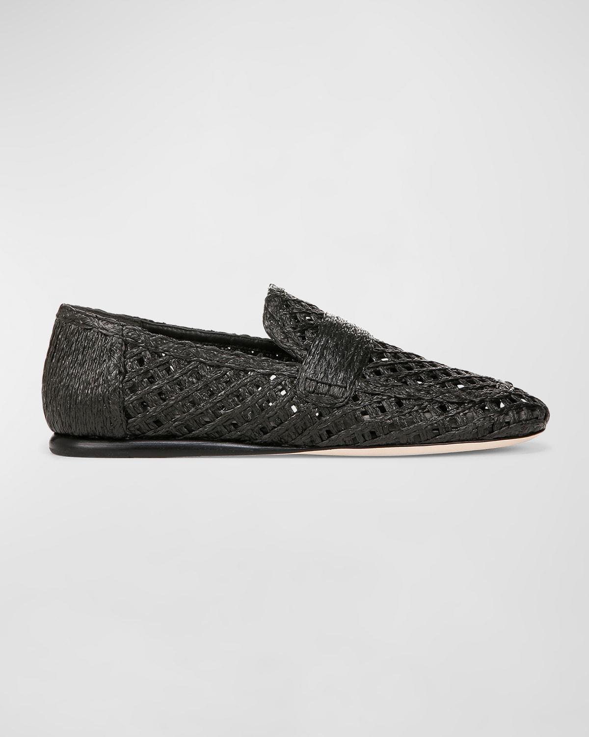 Davis Flat Raffia Loafers Product Image