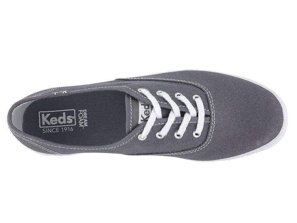 Keds Champion Canvas Lace-Up (Graphite) Women's Lace up casual Shoes Product Image