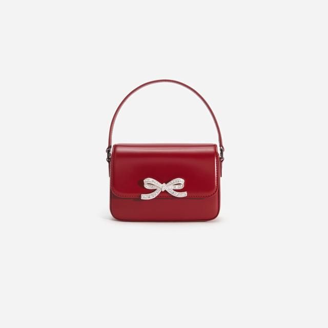 Burgundy Leather Micro Bag Product Image