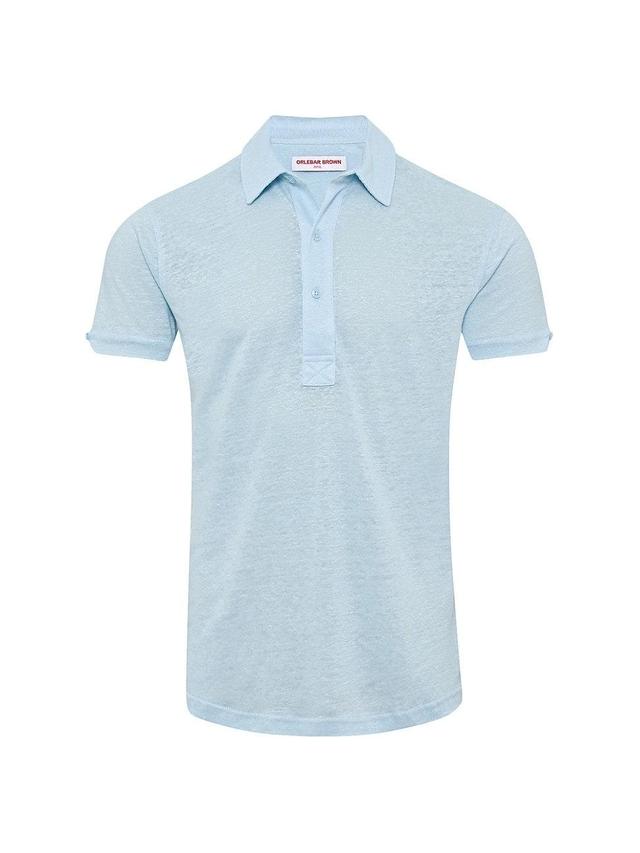 Mens Sebastian Linen Polo Shirt Product Image