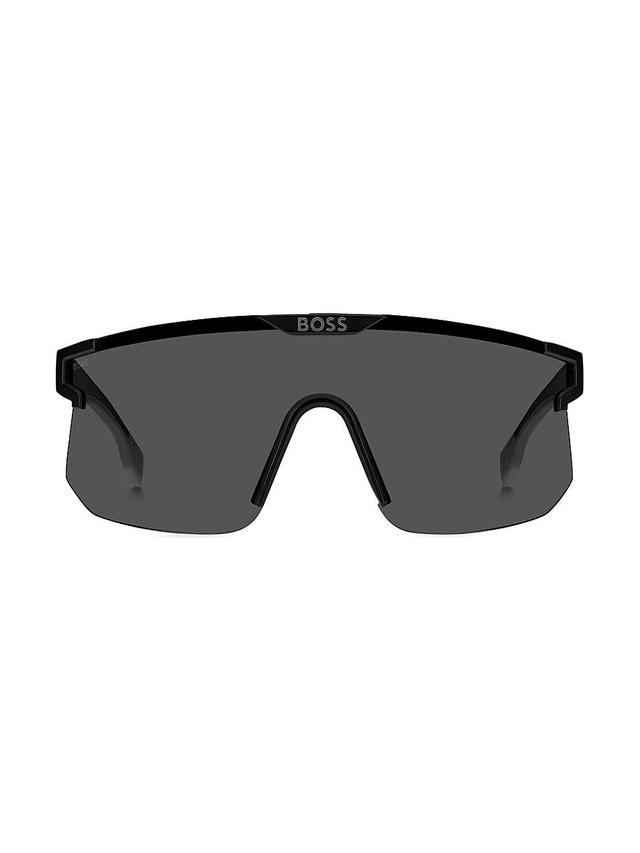 Mens 99MM Mirrored Shield Sunglasses Product Image