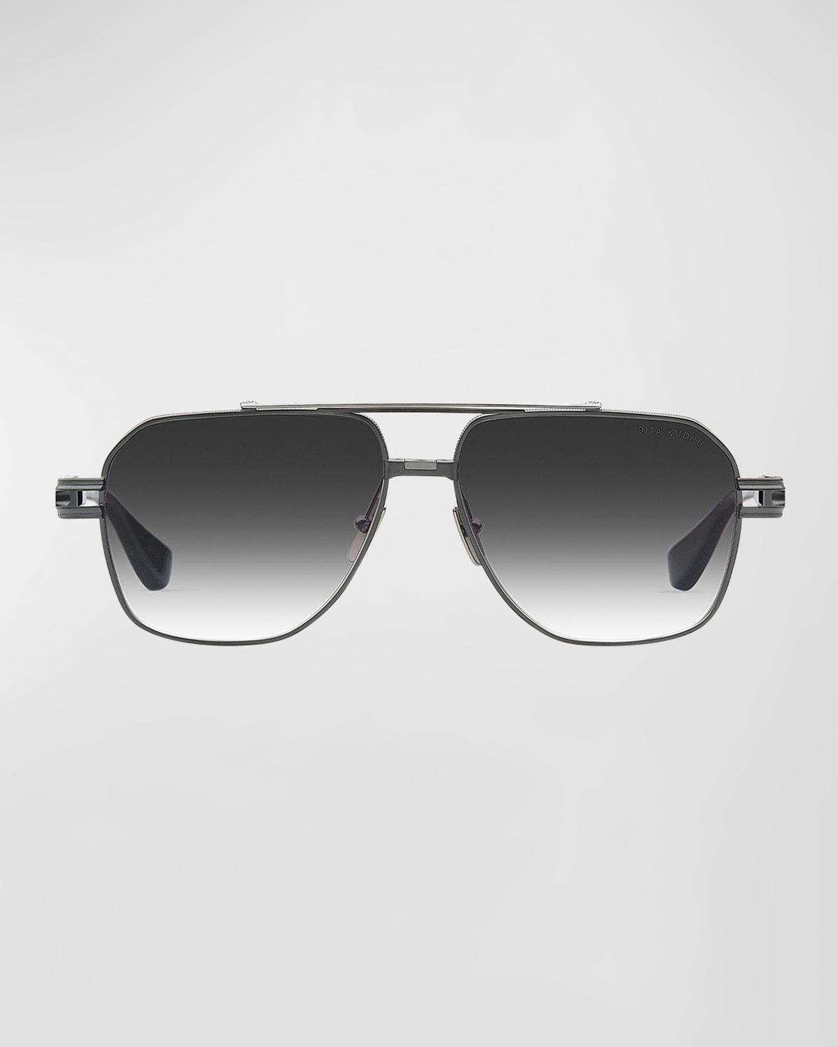 Mens Kudru Titanium Aviator Sunglasses Product Image