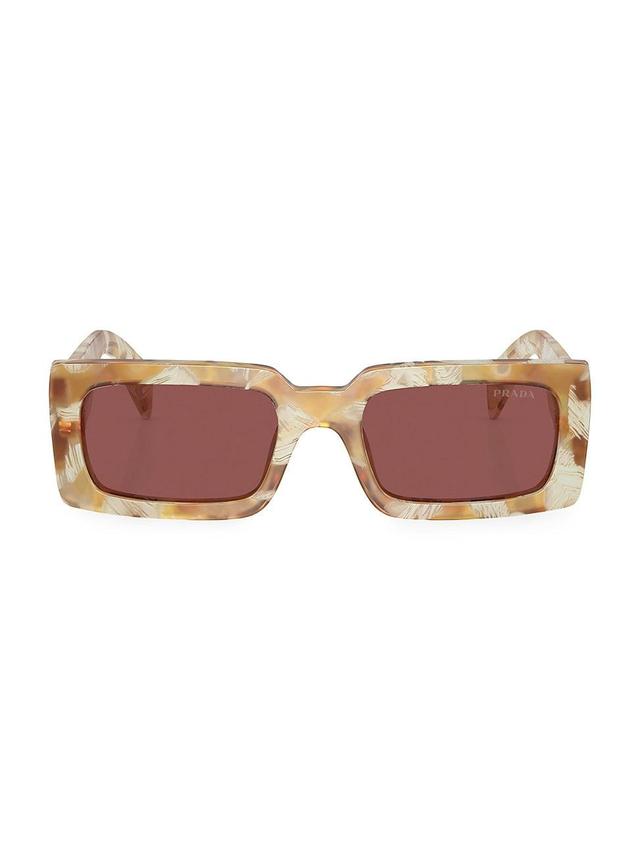 Womens 54MM Rectangular Sunglasses Product Image