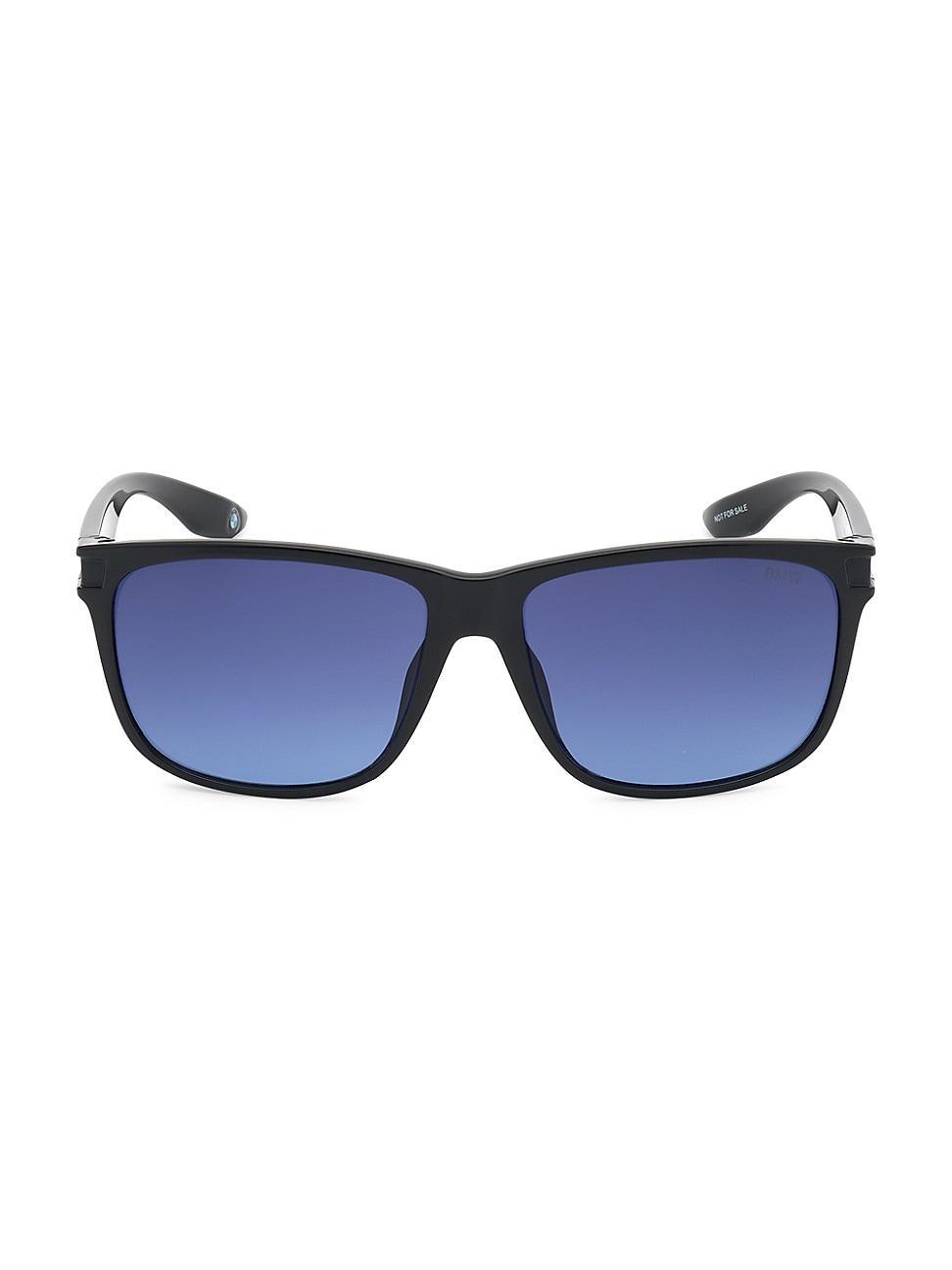 Mens 60MM Injected Gradient Square Sunglasses Product Image