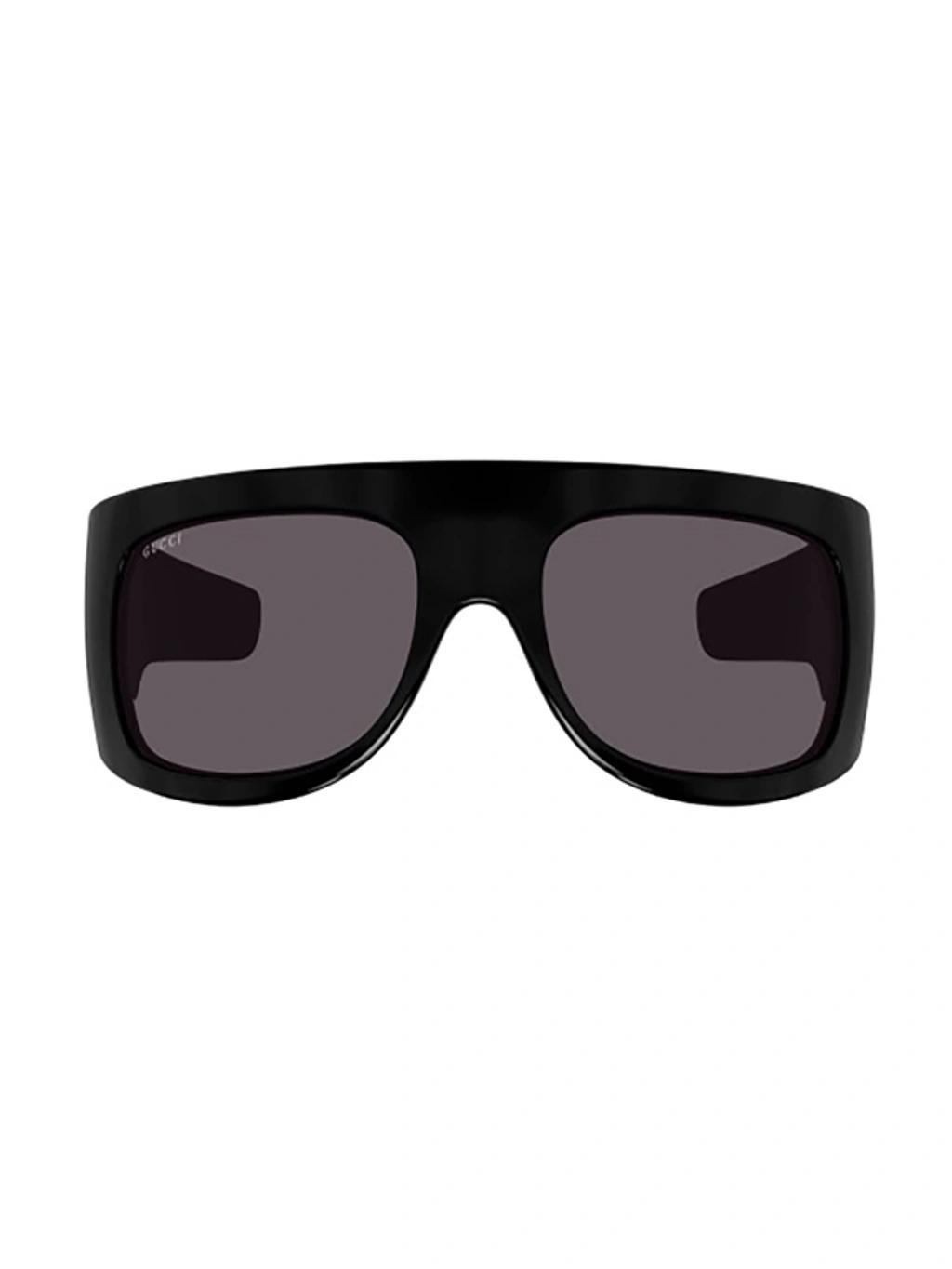 GUCCI Gg1633s Mask Acetate Sunglasses In Black / Grey Product Image