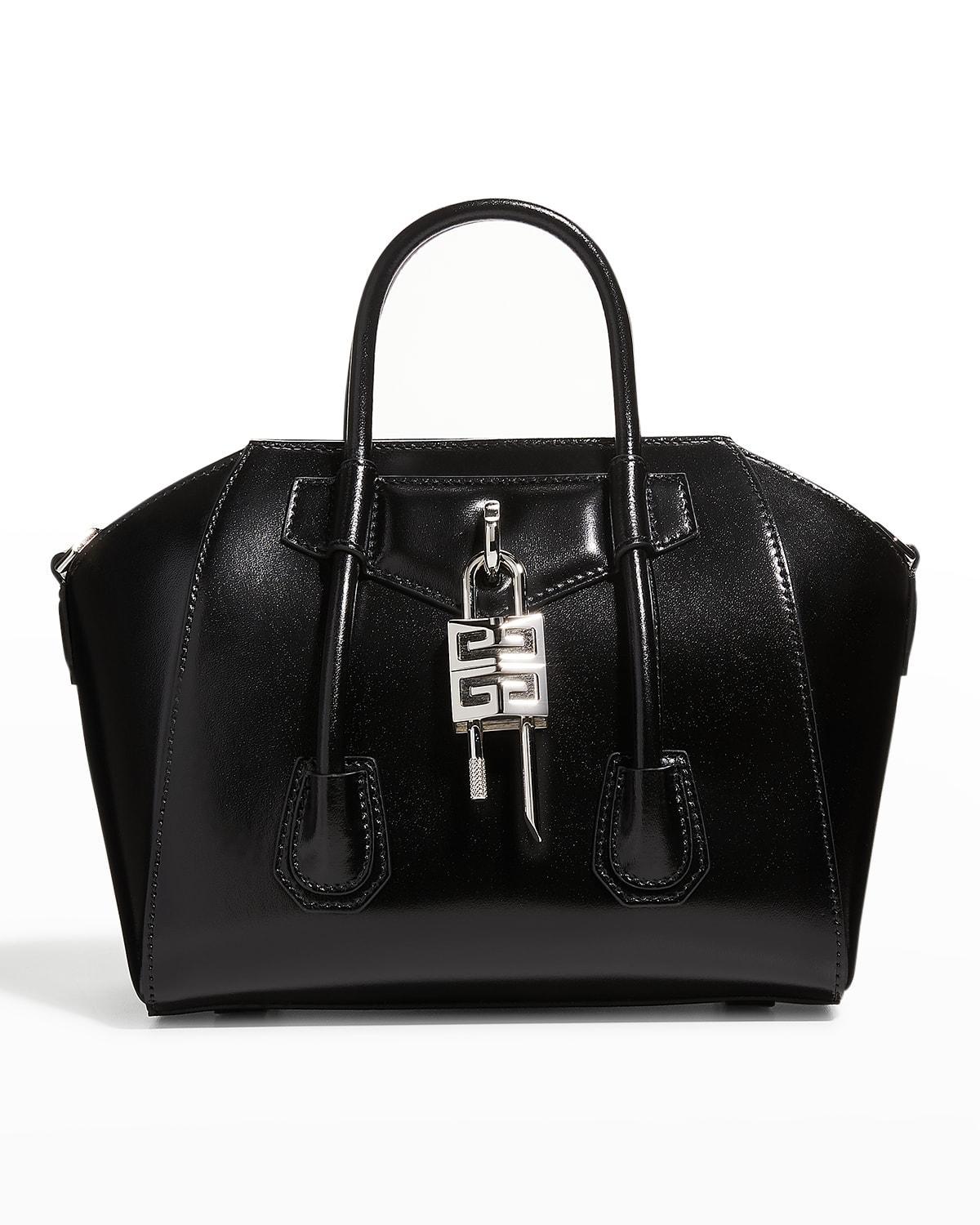 Givenchy Mini Antigona Lock Leather Satchel Product Image